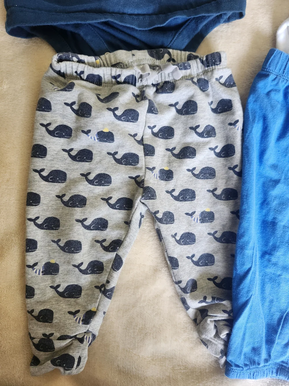 GAP Kids Navy, Bright Blue & Gray Whale Playtime Matching Set